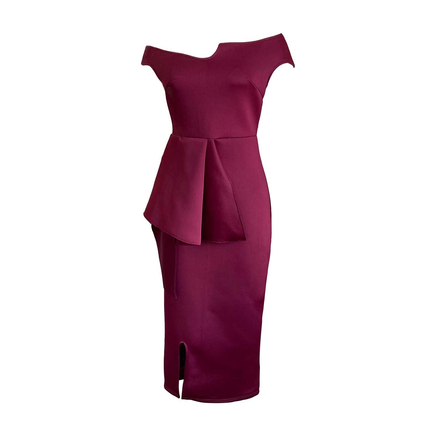 Damen Abendkleid Asymmetrischer Saum Elegante Drapierung Norvielle