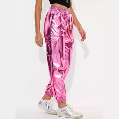 Damen Sportlhose Glänzend Norvielle