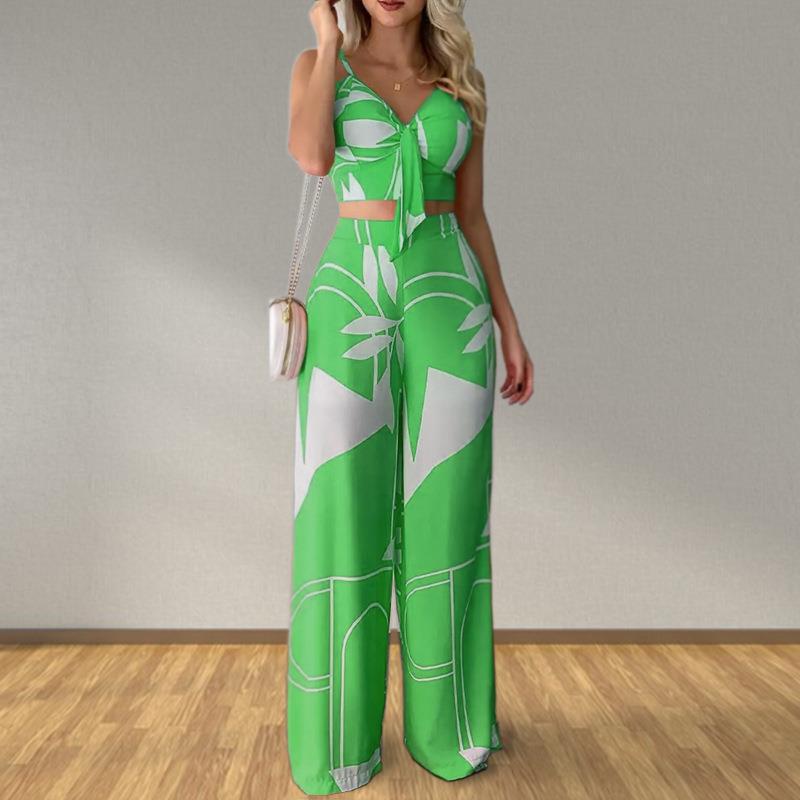 Damen Set Crop- und weite Hose Norvielle