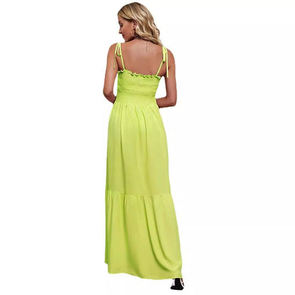 Damen Maxikleid Elastisch Voluminöser Rock Norvielle