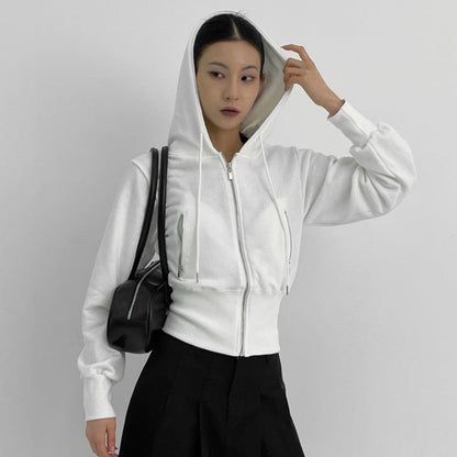 Damen Sportjacke Zip Kapuzenjacke Figurbetont Norvielle