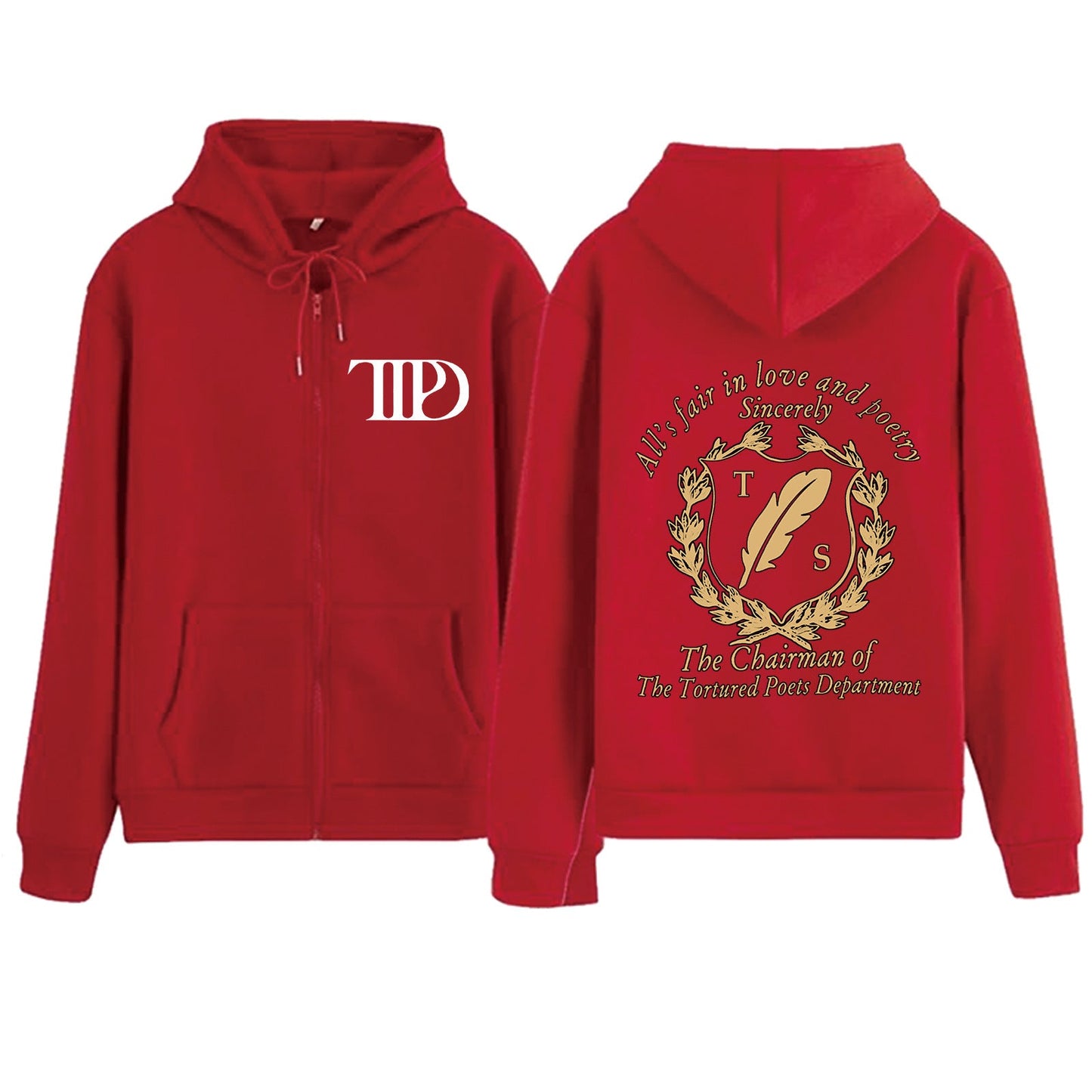 Damen Fleece-Kapuzenjacke Bequem Motiv-Design Norvielle