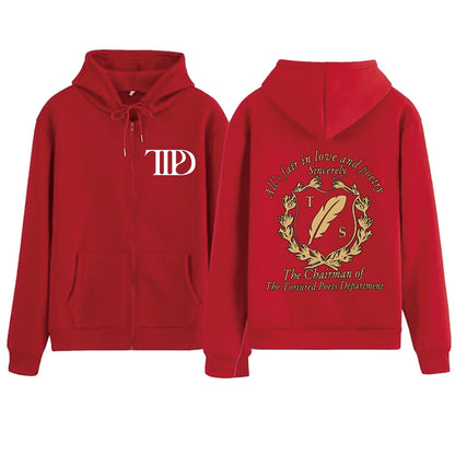 Damen Fleece-Kapuzenjacke Bequem Motiv-Design Norvielle