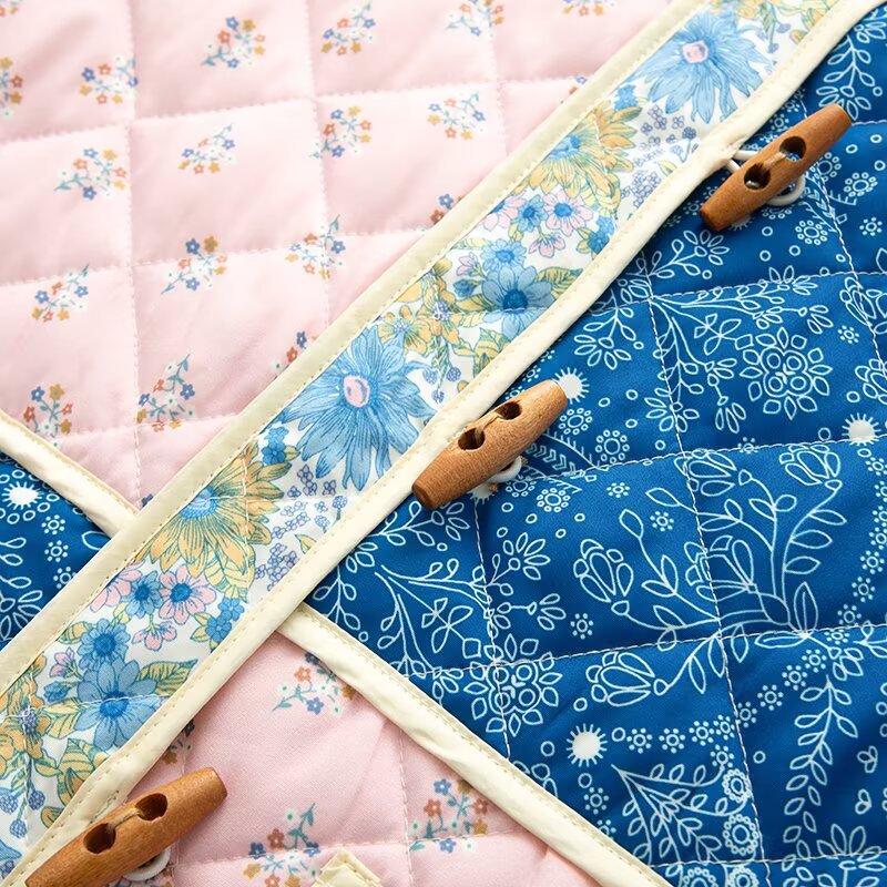 Damen Patchwork-Jacke Gefüttert Mit Taschen Norvielle