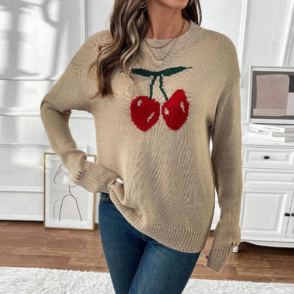 Damen Strickpullover Lässiger Schnitt Norvielle