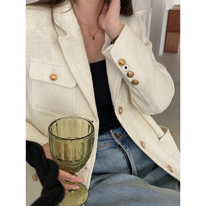 Damen Boucle Blazerjacke mit Taschen Norvielle - Norvielle