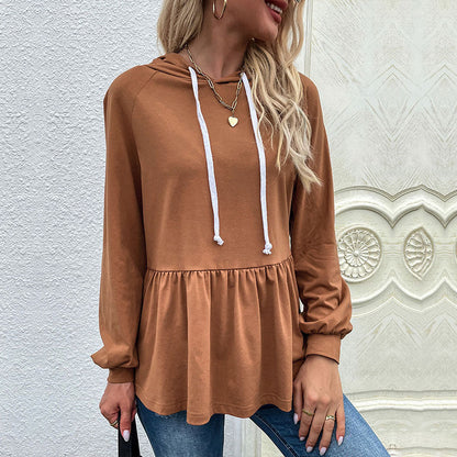 Damen Hoodie mit Volantdetails Norvielle