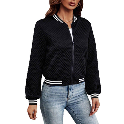 Damen Steppjacke Sportlich Kontrastärmlinge Norvielle