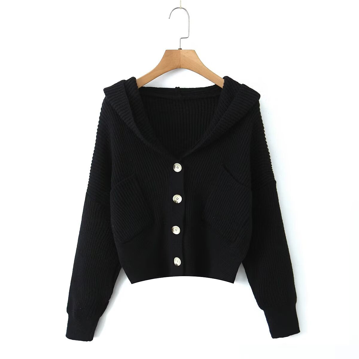 Damen Strickjacke Kuschelig Mit Kapuze Norvielle