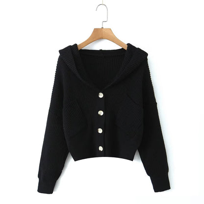 Damen Strickjacke Kuschelig Mit Kapuze Norvielle