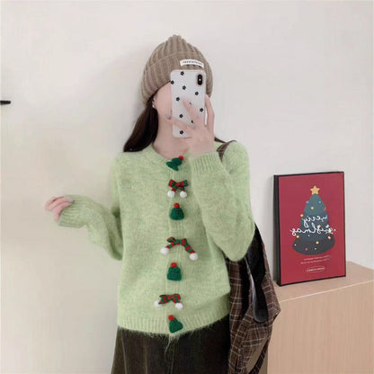 Damen Strickjacke Festliche Applikationen Norvielle
