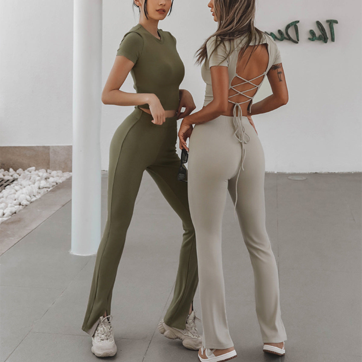 Damen Crop- Sportlich Norvielle