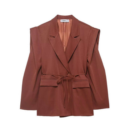 Damen Blazerjacke Tailliert Breite Ärmel Norvielle