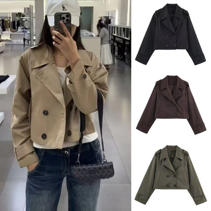 Damen Trenchcoatjacke Kurz Norvielle - Norvielle