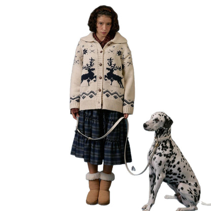 Damen Strickjacke Grafisches Muster Norvielle