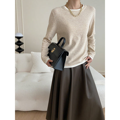 Damen Pullover mit Kontrastdetails Fein Norvielle