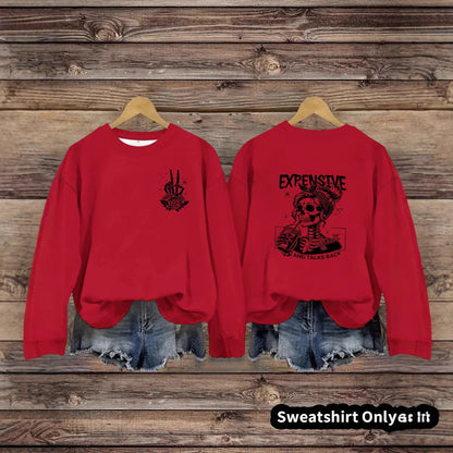 Damen Sweatshirt Kreatives Motiv Lässiger Schnitt Norvielle