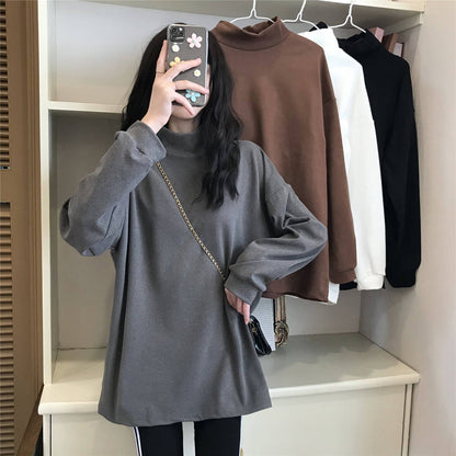 Damen Langarmshirt Stehkragen Sportlich