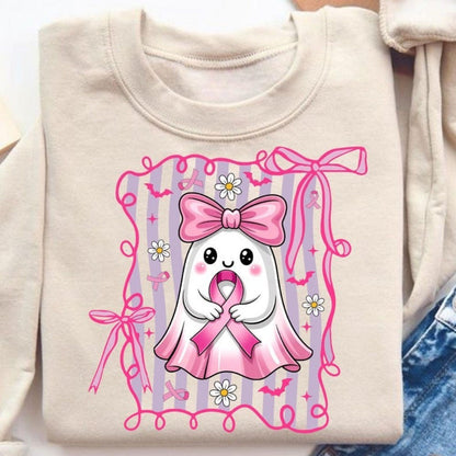 Damen Sweatshirt Geistermotiv Verspielt Norvielle