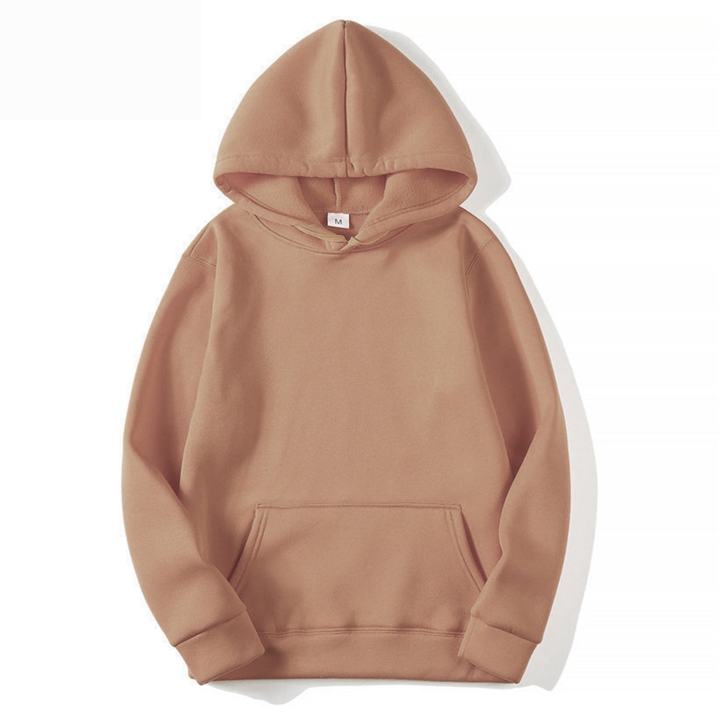 Damen Kapuzenpullover Baumwollmix Bequem Grau