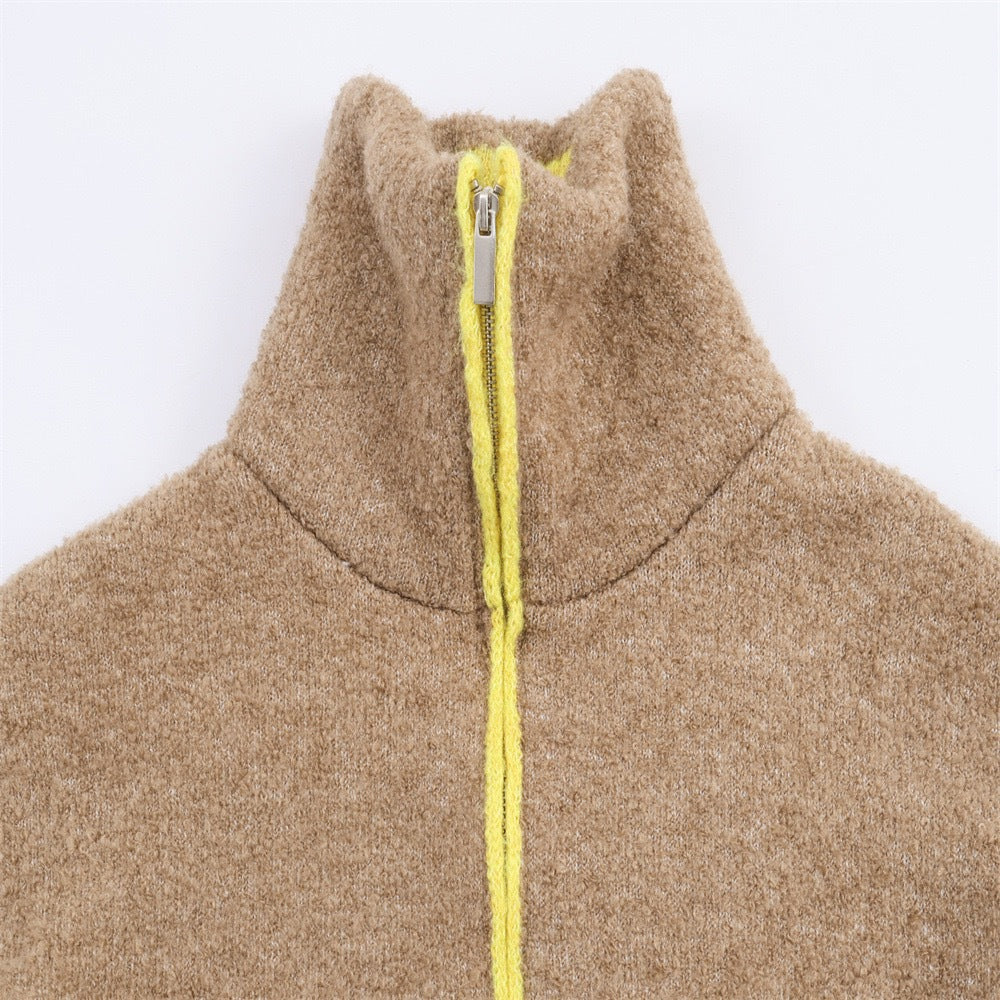 Damen Fleecejacke Modern Reißverschluss Taschen Norvielle