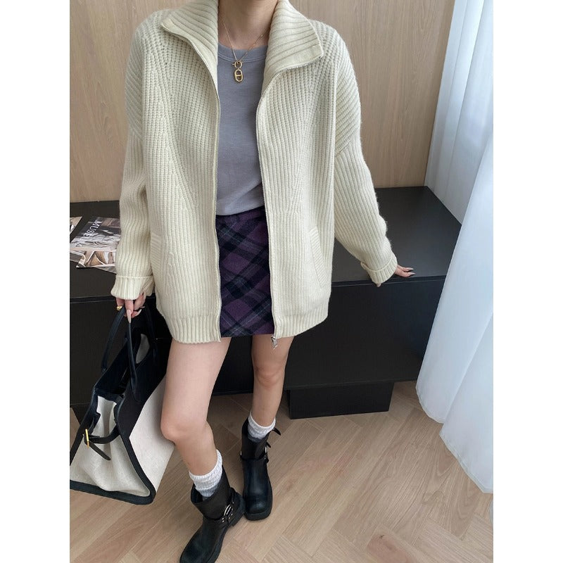 Damen Strickjacke Kurz Locker Norvielle - Norvielle