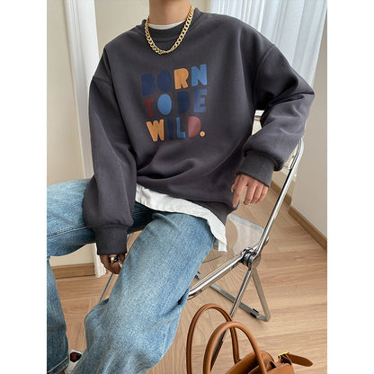 Damen Sweatshirt Bunter Grafikdruck Lässiger Schnitt Norvielle
