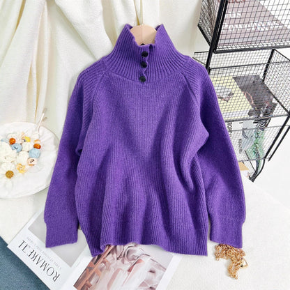 Damen Rollkragenpullover Weiches Strickmaterial Norvielle