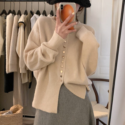 Damen Strickjacke mit Knöpfen Lässiger Schnitt Norvielle
