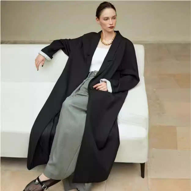 Damen Oversize-Mantel Locker Fallend Norvielle