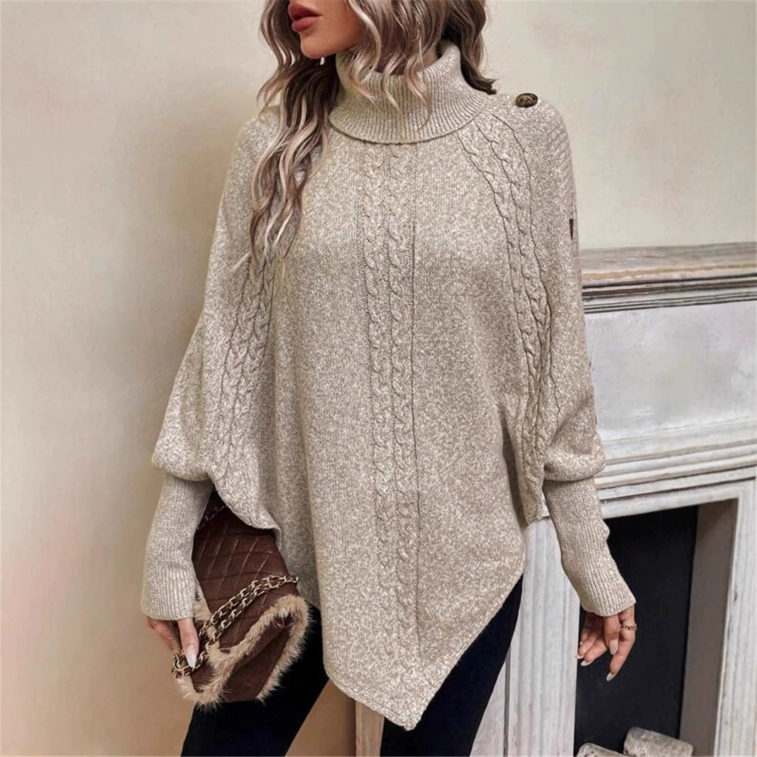Damen Strickpullover Rollkragen Norvielle