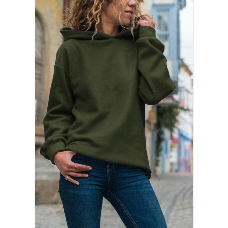Damen Oversized Kapuzenpullover Weiches Fleece Norvielle