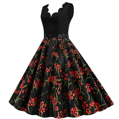 Damen Swingkleid Floralmuster Elegant Norvielle