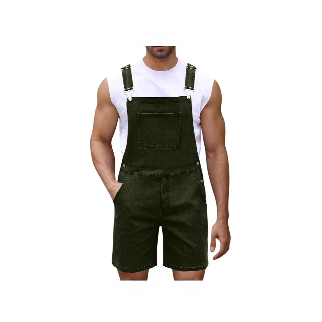 Herren Denim-Latzhose Lässig