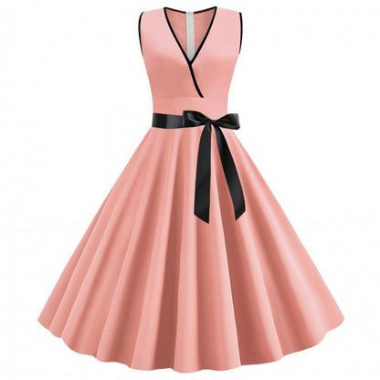 Damen Wickelkleid Voluminöser Rock Elegante Taillierung Norvielle - Norvielle