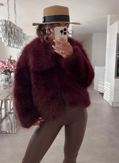 Damen Fleecejacke Weiches Innenfutter Elegant