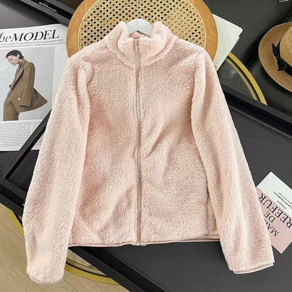 Damen Fleecejacke Weiches Innenfutter Hochkragen Norvielle