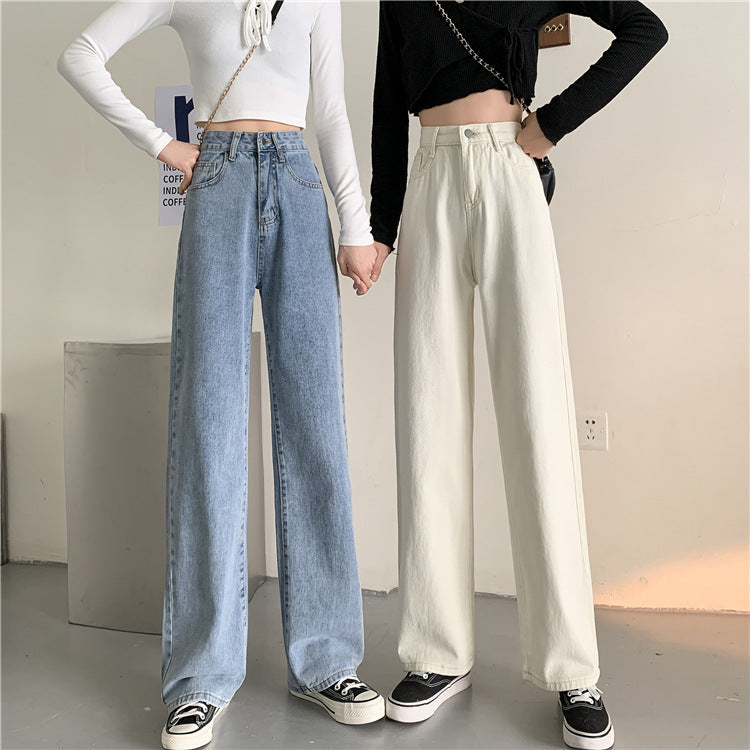 Damen Highwaist Jeans Weit Norvielle