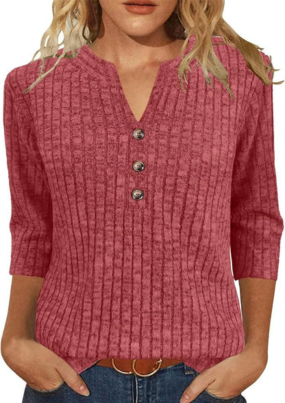 Damen Strickpullover Modernes Rippenmuster Dekorativer