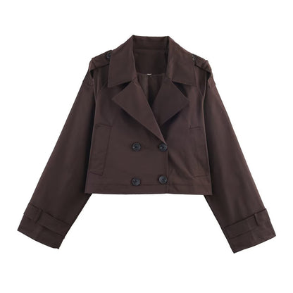 Damen Trenchcoatjacke Kurz Norvielle