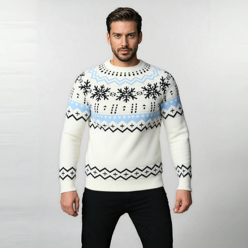 Herren Strickpullover Rundhals Komfort