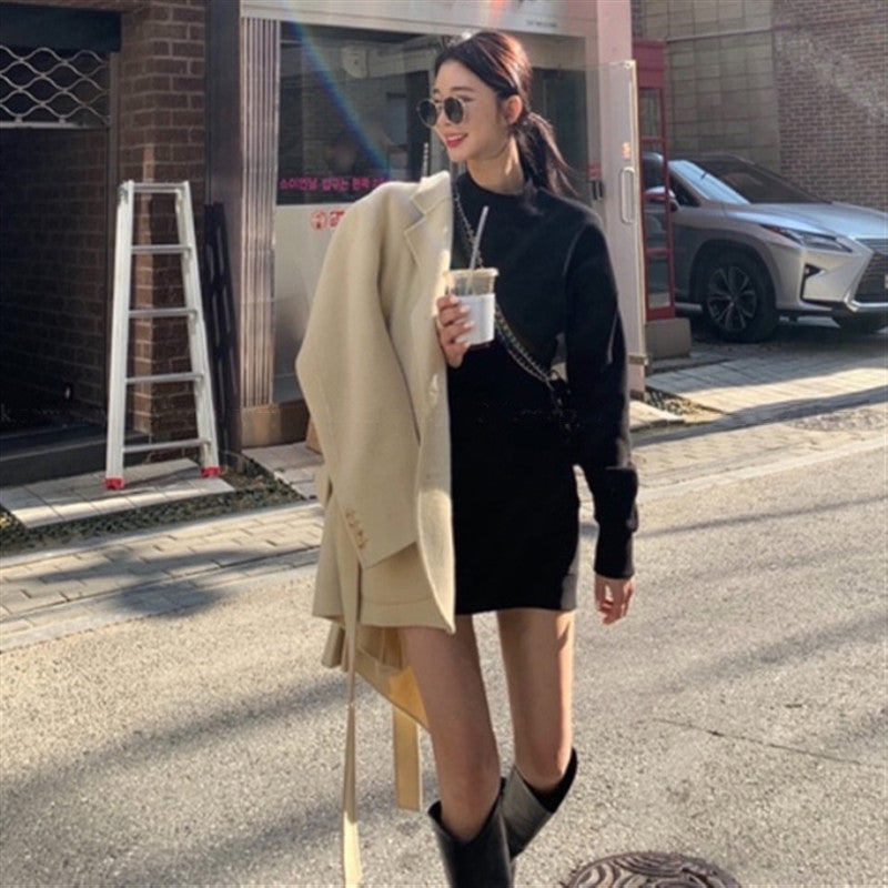 Damen Hoodie-Kleid Lässig Norvielle