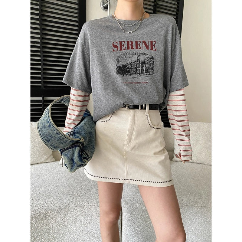 Damen Palazzohose Weiches Jersey Praktische Taschen