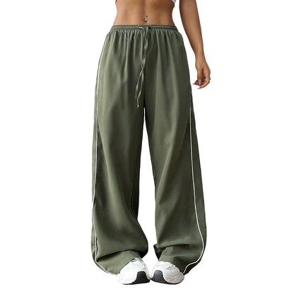 Damen Sporthose Elastischer Bund Seitenstreifen