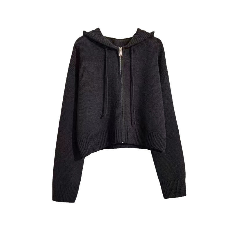 Damen Kapuzenpullover Reißverschluss Lässig Norvielle