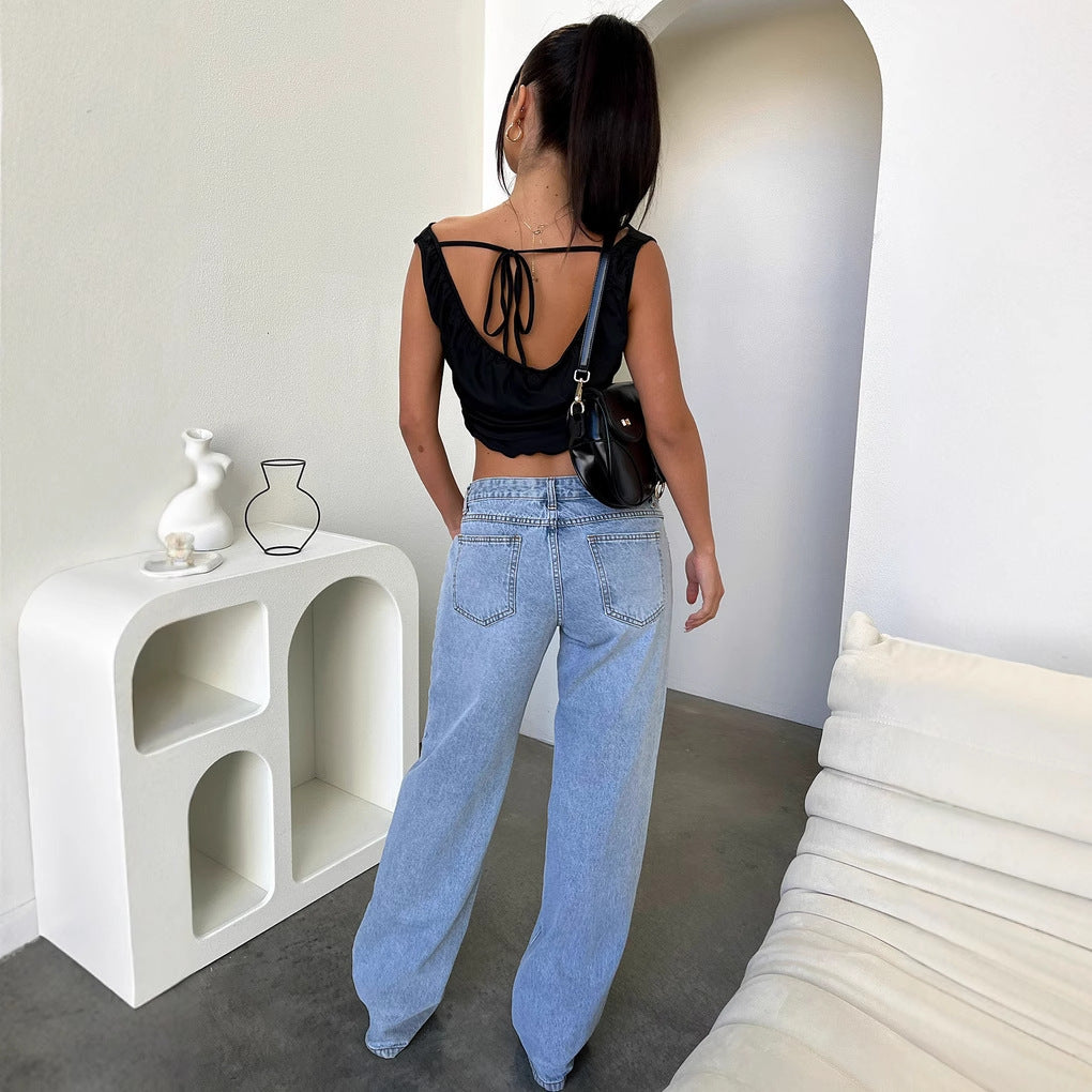 Damen Langarmshirt Rundhalsausschnitt Figurbetonter Stil