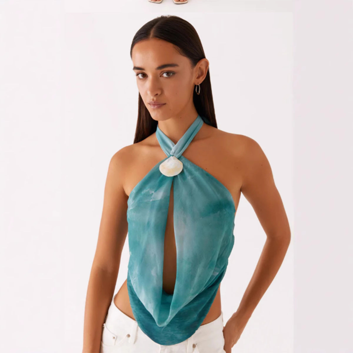 Damen Halstuch Wickel-Design Hochwertig Norvielle - Norvielle