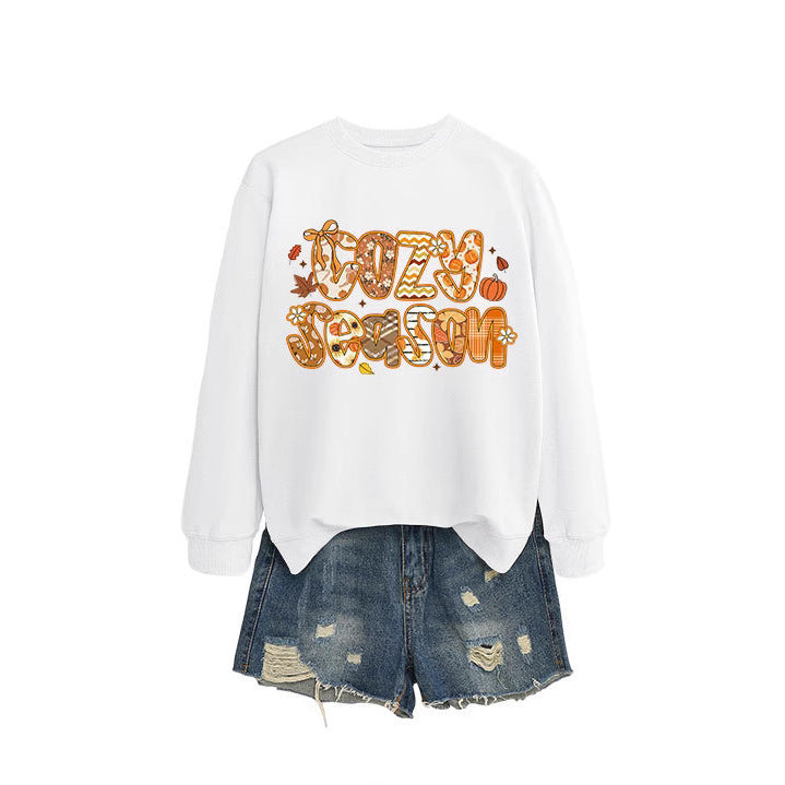 Damen Sweatshirt Herbstdesign Lässig Norvielle