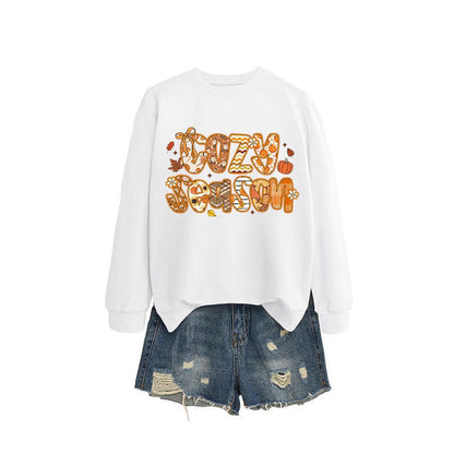 Damen Sweatshirt Herbstdesign Lässig Norvielle