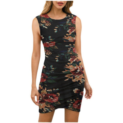 Damen Wickelkleid Florales Mandala-Design Tailliert Norvielle
